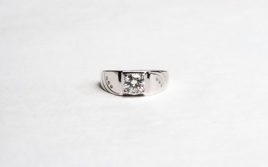 Darian Moissanite 925 Silver Male Ring - AMR105