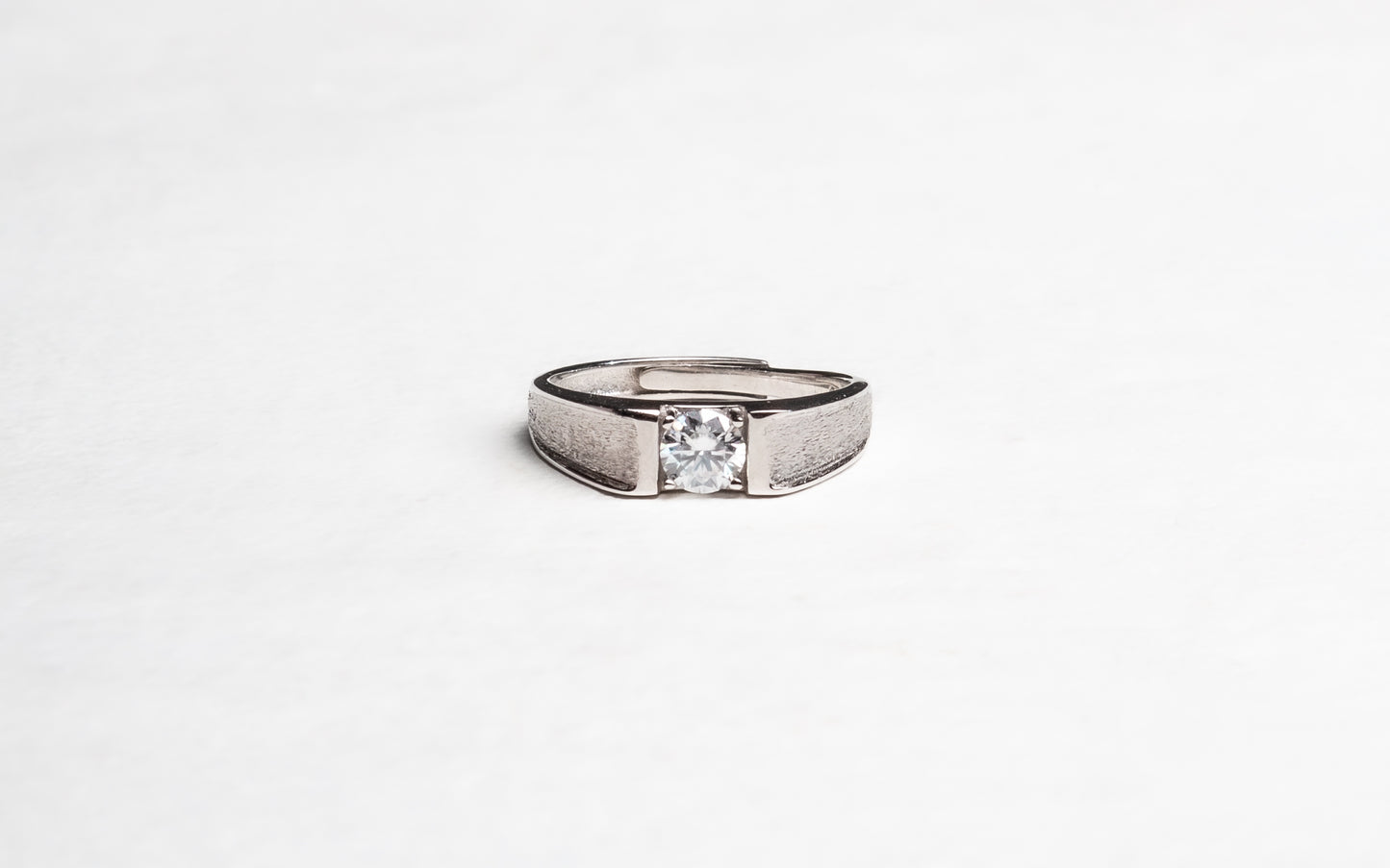 Elliot Moissanite 925 Silver Male Ring - AMR109
