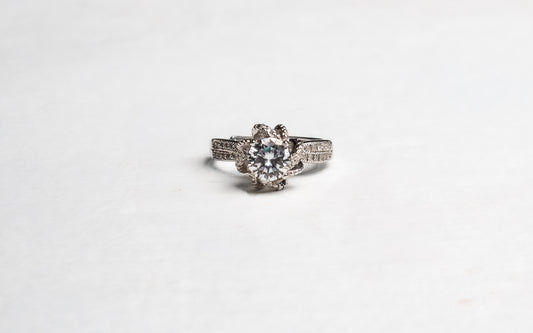 Evelina Moissanite 925 Silver Female Ring - AFR 207