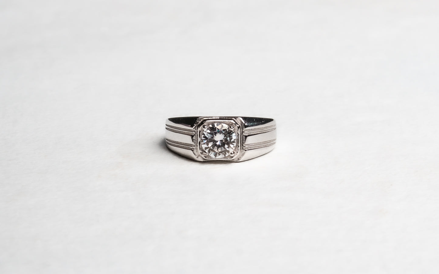 Orion Moissanite 925 Silver Male Ring-AMR101
