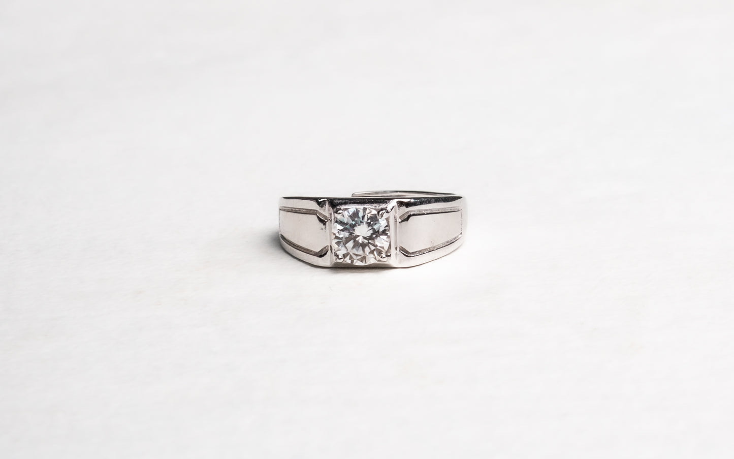 Raiven Moissanite 925 Silver Ring Male - AMR107