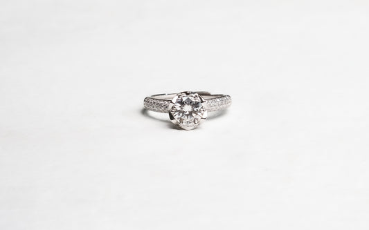 Roselia Moissanite 925 Silver Female Ring - AFR213