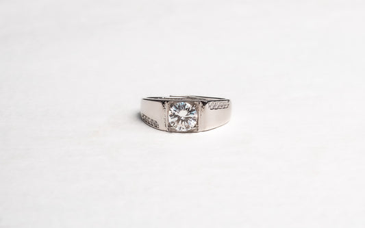 Rowan Moissanite 925 Silver Male Ring - AMR108